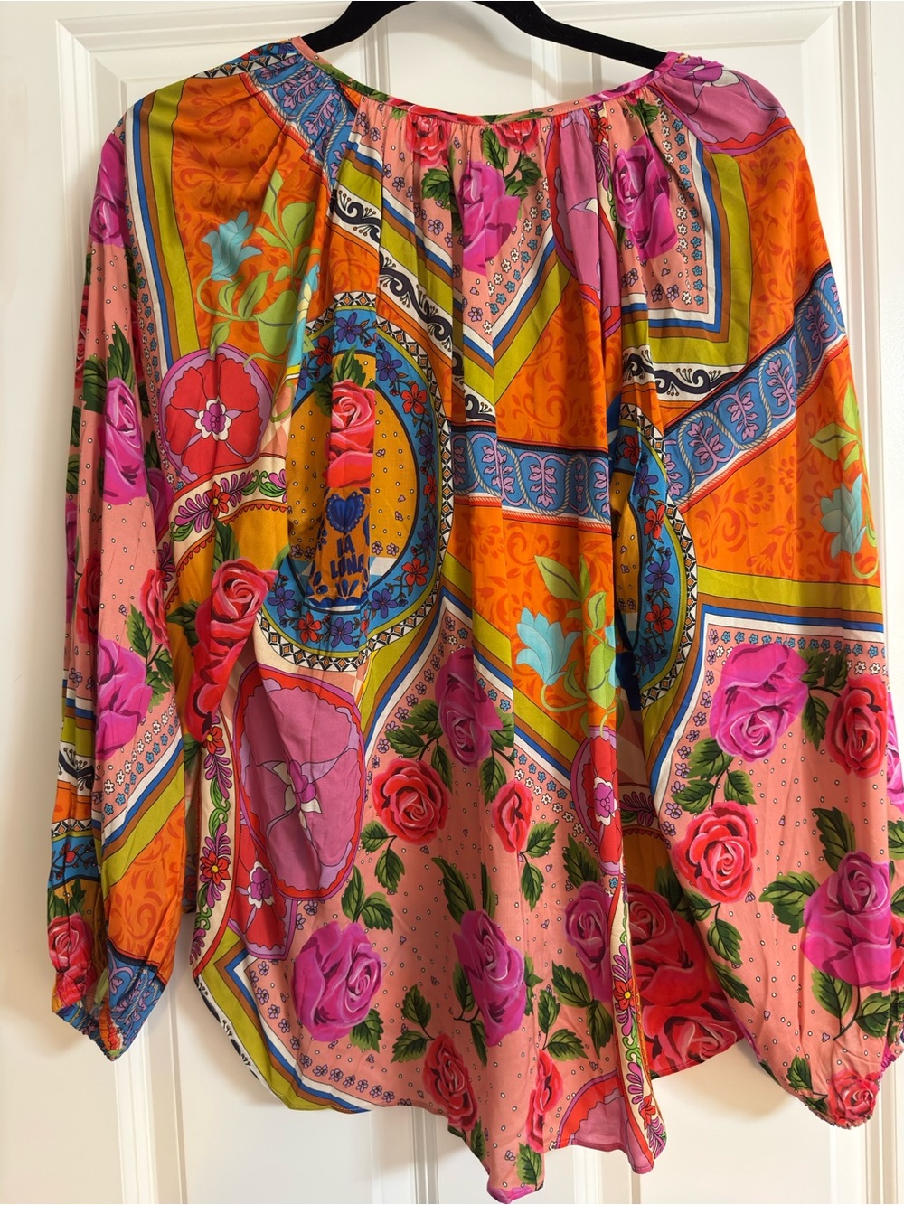Spell Aphrodite blouse w/tie medium NWT - Picture 3 of 4